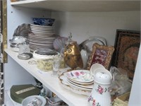 SHELF LOT CHINA & COLLECTIBLES