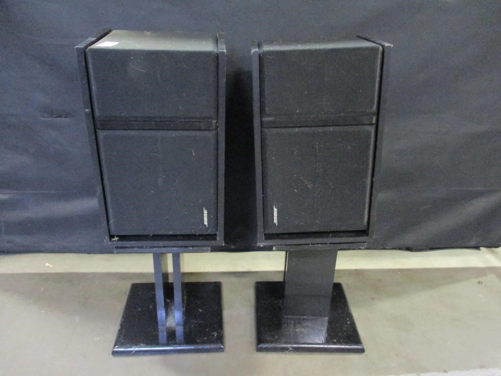 Pair of Bose 301 Series III Speakers w/ Stands