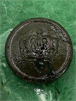 WWI GERMAN SOLDIER RELIC BUTTON WITH CROWN