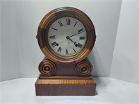 Antique Elias Ingraham Wood Mantel Clock