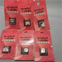 Set of 6 Fashion Bracelet Charms