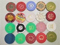 20 Las Vegas Casino & Advertising Chips