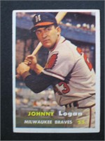 1957 TOPPS #4 JOHNNY LOGAN BRAVES