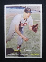 1957 TOPPS #244 BILLY LOES BALTIMORE ORIOLES