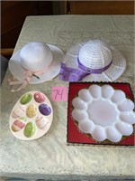 Easter hats and egg trays