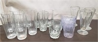 Lot of Drinking Glasses, Tumblers & Sundae Cups