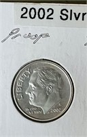 2002 Silver Roosevelt Proof Dime