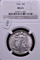 1945 NGC MS65 WALKING HALF DOLLAR