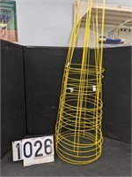 6-42" Yellow Painted Tomato Cages