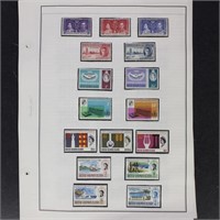 Solomon Islands Stamps Mint NH on pages in mounts,