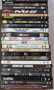 Dvds incl the A Team, Spider-Man 2, Ghost