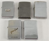 (5) Vintage Zippo Lighters. Sells 5 Times Your