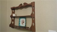Hanging Shelf w/ Decorative Plate