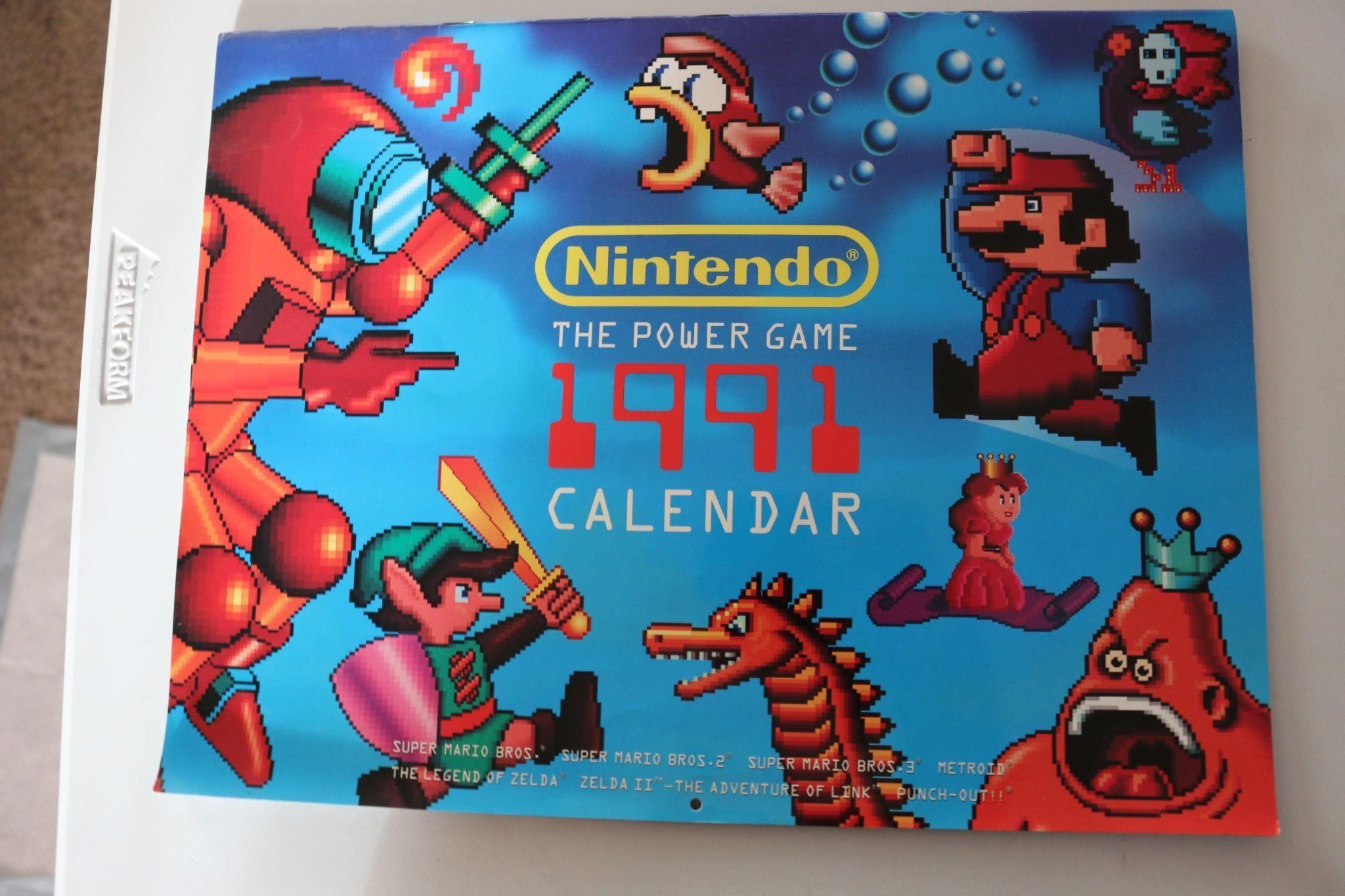 1991 Nintendo Calendar