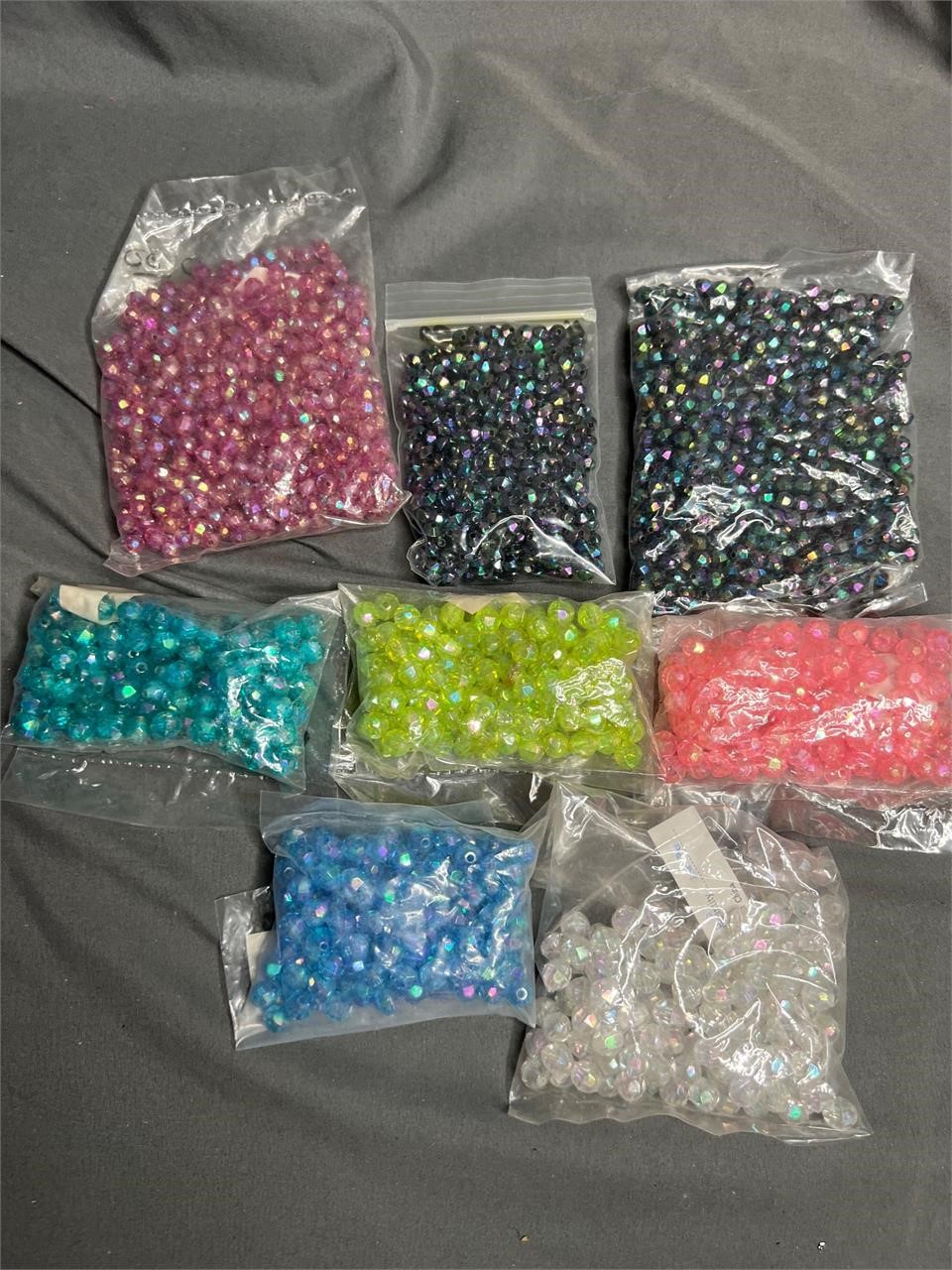 Vintage Lot Of Beads Iridescent