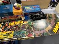 TYCO RAMBO BATTLE SET W/ CONTENTS AS SHOWN, GROUP