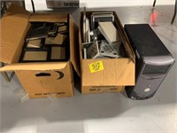(2) BOXES OF PICTURE FRAMES, DELL COMPUTER TOWER