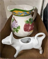 PITCHER AND COW PLANTER