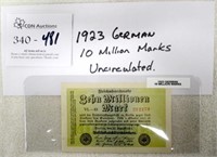 1923 German 10 Million Marks