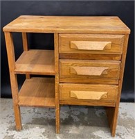 Vintage 2-Drawer Side Table