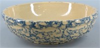 Vintage USA Spongeware Pottery Bowl