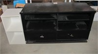 Entertainment stand, etc. Measures 26" h x 46" w