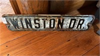 Winston Drive Metal Street Sign