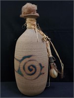 Signed Native American stoneware vase