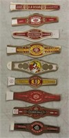 (9)VINTAGE CIGAR BANDS-“1930’s to 1950’s”