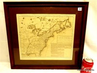 An Accurate Framed Map Of North America