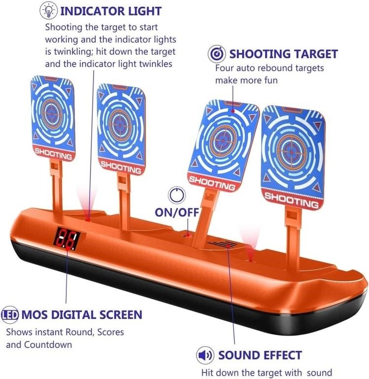 (N) Targets for Nerf Guns, Electronic Scoring Digi