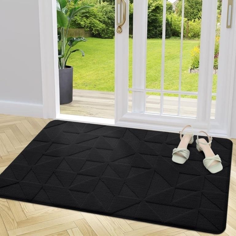 Kitinjoy Indoor Door Mat, 32" x 48", Non-Slip Ab