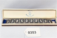 Vintage Siam Sterling Silver Bracelet W/ Box