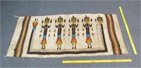 native american throw rug 29in x 66in
