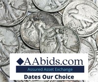 Mixed Date: Walking Liberty Silver Half Dollar