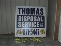Outdoor Lighted Sign & Straps