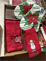 Christmas holiday fabric n mittens n more