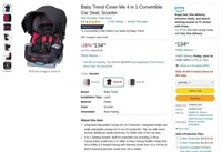W5246  Baby Trend Cover Me Car Seat Scooter