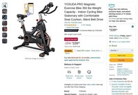 B5151  YOSUDA PRO Exercise Bike Comfortable Seat.