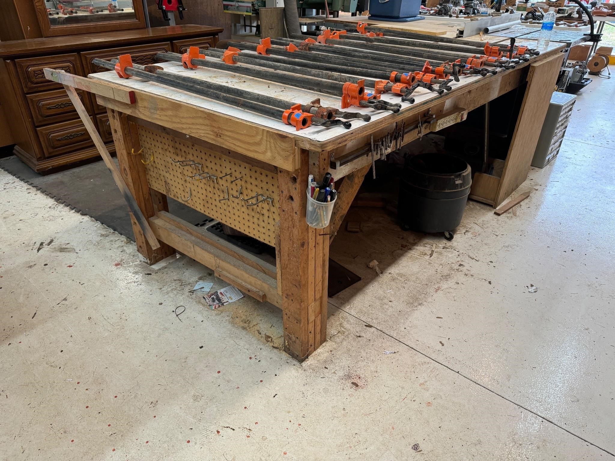 4xc9 Wooden Shop Workbench