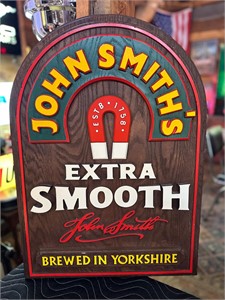 20 x 28” John Smiths Extra Smooth Wood Sign