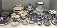 Large collection of made in Poland decorated