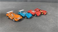 4pc Vtg Aurora AFX / G-Plus Slot Cars