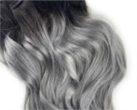 New condition - Black to grey, two tone hair