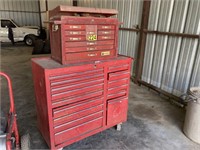 Red 2 Tier Rolling Toolbox