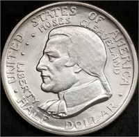 1936 Cleveland/Great Lakes Silver Half Dollar BU