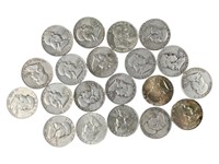20 $10 Face Silver Franklin Half Dollars