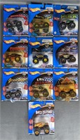 Ten Hot Wheels Monster Jam Diecast NIB