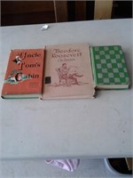 2 UNCLE TOM'S CABIN BOOKS & T ROOSEVELT BOOK