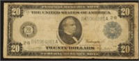 1914 20 $ FEDERAL RESERVE NOTE F